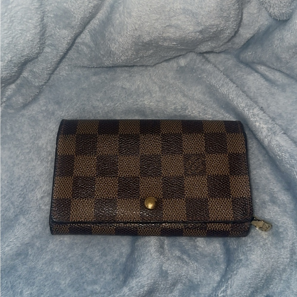Louis Vuitton Brown and Gold Wallet